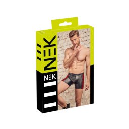 NEK - piros oldal betétes cipzáras boxer (fekete)