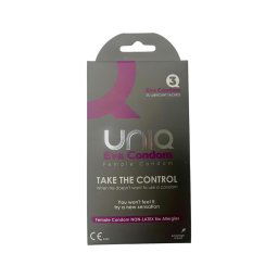 Uniq Eva - latexmentes női óvszer (3db)