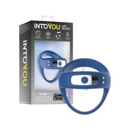 INTOYOU - App-vezérelt vibrációs pénisz- és heregyűrű, férfiaknak (kék)