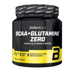 BioTech BCAA + Glutamine Zero 480g citrom