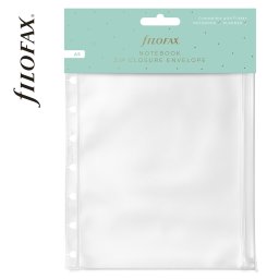 Filofax Notebook Boríték Zipzáras A5 Átlátszó