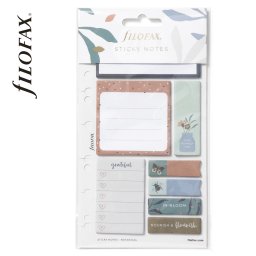 Filofax Öntapadó színes jelölő címke és jegyzet Multifit (Personal, A5, A4) Botanical