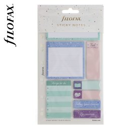 Filofax Öntapadó színes jelölő címke és jegyzet Multifit (Personal, A5, A4) Expressions