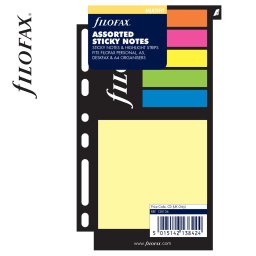 Filofax Öntapadó színes jelölő címke és jegyzet nagy méret Multifit Vegyes színű