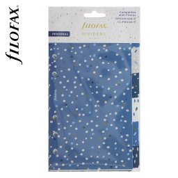 Filofax Elválasztó lapok Bianco 6 regiszter Personal Indigo