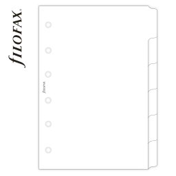 Filofax Elválasztó lapok Bianco 6 regiszter Pocket Fehér