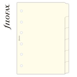 Filofax Elválasztó lapok Bianco 6 regiszter Pocket Krém