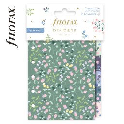 Filofax Elválasztó lapok Bianco 6 regiszter Pocket Meadow