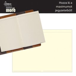 Filofax Flex Jegyzetfüzet Vastag Üres lapokkal A5 Krém