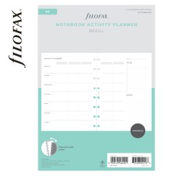 Filofax Notebook Lifestyle tervező Tevékenység tervező A5 Minimal fehér