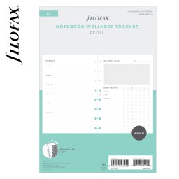 Filofax Notebook Lifestyle tervező Wellness A5 Minimal Fehér