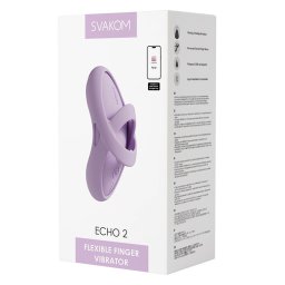 Svakom - Echo 2, okos ujjvibrátor, melegítő funkcióval (lila) (APP-os)