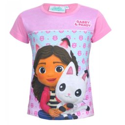 Gabi babaháza Pandy Light Pink gyerek rövid póló, felső 4 év / 104 cm