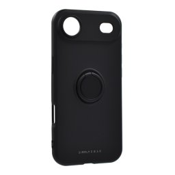 ROAR AMBER szilikon telefonvédő (tartógyűrű, mágneses, kameravédő) FEKETE Apple iPhone 17 Air