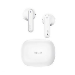 USAMS SM01 bluetooth fülhallgató SZTEREO (v5.0, TWS, mikrofon, zajszűrő + töltőtok) FEHÉR