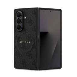 GUESS 4G RING CLASSIC LOGO szilikon telefonvédő (ütésállóság, textil hátlap, MagSafe) FEKETE Samsung Galaxy Z Fold7 (SM-F966)