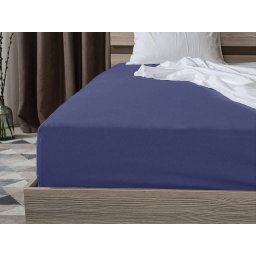 Jersey lepedő tengerészkék 90 x 200 cm