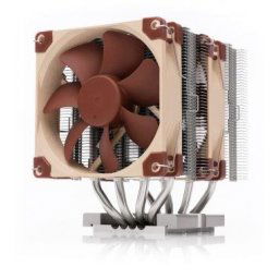 NOCTUA CPU-hűtő NH-D9 DX-4677 4U, 2x 92mm, LGA4677, LGA4710, barna/ezüst