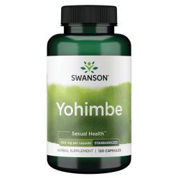 Swanson Yohimbe standardizált kapszula 500 mg, 120 db