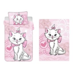 Disney Marie cica gyerek, ovis ágyneműhuzat és polár takaró szett (aristocats)