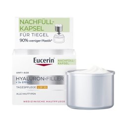 Eucerin Hyaluron-Filler Ráncfeltöltő nappali arckrém SPF30 öko-utántöltő 50ml
