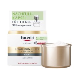 Eucerin Hyaluron-Filler + Elasticity bőrtömörséget regeneráló éjszakai arckrém öko-utántöltő 50ml
