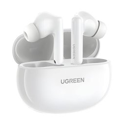 UGREEN HITUNE T6 WS200 bluetooth fülhallgató SZTEREO (v5.3, TWS, mikrofon, aktív zajszűrő, IPX5 + töltőtok) FEHÉR