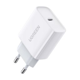 UGREEN CD137 hálózati töltő Type-C aljzat (20W, PD gyorstöltő 4.0) FEHÉR