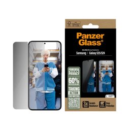 PANZERGLASS PRIVACY ULTRA-WIDE FIT képernyővédő üveg (3D, betekintés védelem + segédkeret) FEKETE Samsung Galaxy S25 (SM-S931)