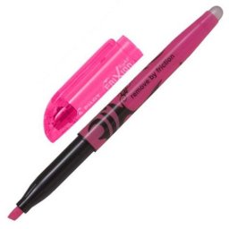 Highlighter Pilot Frixion újraírható rózsaszín ékhegyes hegy 1-3,3mm