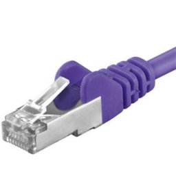 Premiumcord Patch kábel CAT6a S-FTP, RJ45-RJ45, AWG 26/7 1m, lila, lila