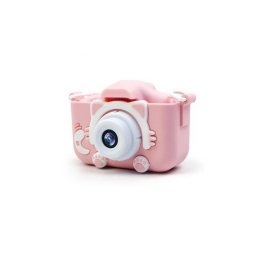 X5S Gyerek kamera 1080P HD színes szilikon borítással #Pink