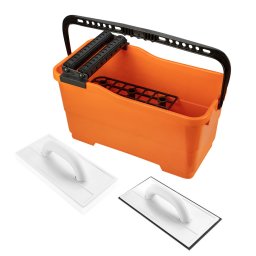 NEO TOOLS Burkolókészlet, Vödör 25L + Gumis simító + Szivacsos simító 50-253