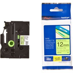 TZE-C31 laminált P-touch szalag (12mm) Black on Yellow - 8m (TZEC31)