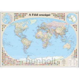 A Föld országai 124x86 cm, polipropilénre nyomtatva, műanyag léccel