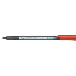 PENTEL Tűfilc, 0,4 mm, PENTEL "Pointliner", piros