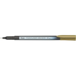 PENTEL Tűfilc, 0,4 mm, PENTEL "Pointliner", aranybarna