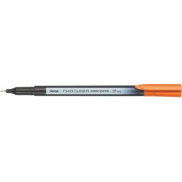 PENTEL Tűfilc, 0,4 mm, PENTEL "Pointliner", narancssárga