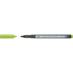 PENTEL Tűfilc, 0,4 mm, PENTEL "Pointliner", almazöld