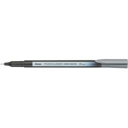 PENTEL Tűfilc, 0,4 mm, PENTEL "Pointliner", szürke
