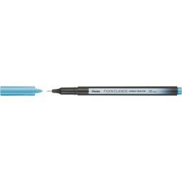 PENTEL Tűfilc, 0,4 mm, PENTEL "Pointliner", tengerkék