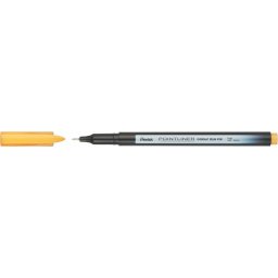 PENTEL Tűfilc, 0,4 mm, PENTEL "Pointliner", okkersárga