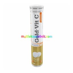 GOLD-VIT C(R) 1000 pezsgőtabletta 20 db, lemon, citrom ízű, Pureway technológiás kolloid C-vitamin - Olimp Labs
