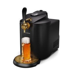 Klarstein Beerkules sörcsap, 5 literes hordókhoz, hűtő kompresszor, LED-KIjelző, 6 hőmérséklet (TK49-BeerkulesB&Gold)