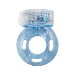EasyToys - egyszeri vibrációs péniszgyűrű (kék)