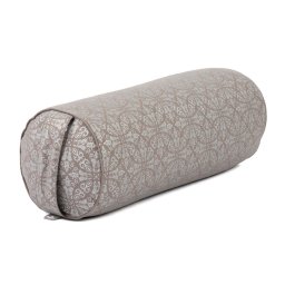 Bodhi Maharaja jóga hengerpárna kapokrost töltettel – Raja, taupe/silver