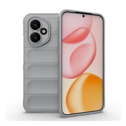 Szilikon telefonvédő (ütésállóság, kameravédő, 3D) VILÁGOSSZÜRKE Honor 400