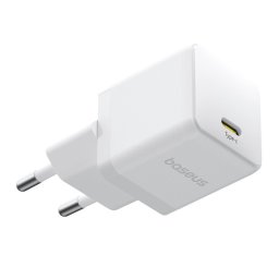 BASEUS PALM hálózati töltő Type-C aljzat (20W, PD gyorstöltő 3.0) FEHÉR