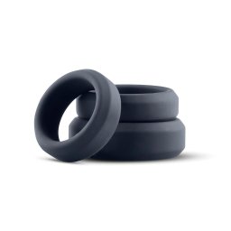 Boners - szilikon péniszgyűrű szett - 3 db (szürke)