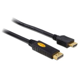 Delock DisplayPort férfi HDMI férfi kábel, 3m hosszúság